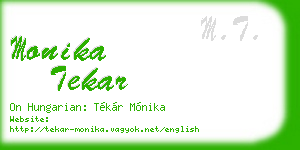 monika tekar business card